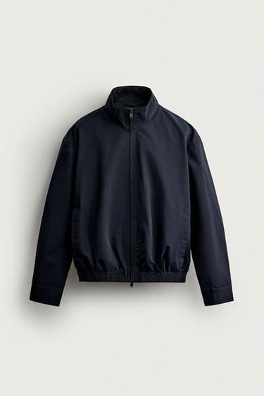 LIGHTWEIGHT WATER-REPELLENT TECHNICAL JACKET - Dark navy by Zara
