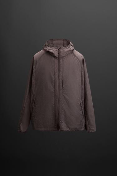 REFLECTIVE WINDBREAKER JACKET - Purple by Zara