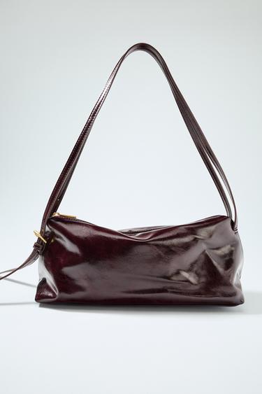 SHOULDER BAG WITH BUCKLE DETAIL - Brown by Zara