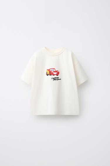 CARS LIGHTNING MCQUEEN © DISNEY/PIXAR EMBROIDERED T-SHIRT - Oyster-white by Zara