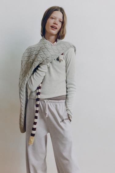 PRINTED JOGGERS - Grey marl by Zara