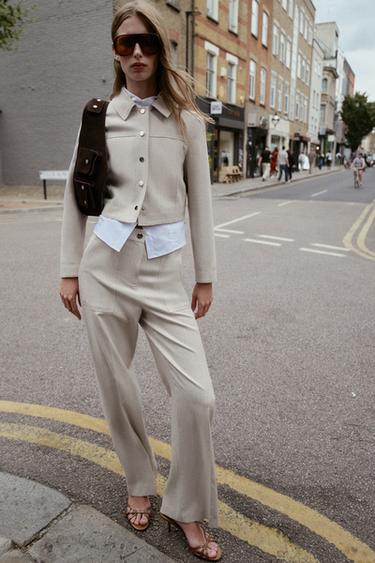 TOPSTITCH JACKET - Sand by Zara - Image 0