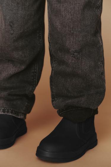 RUBBERISED BOOTS - Black by Zara