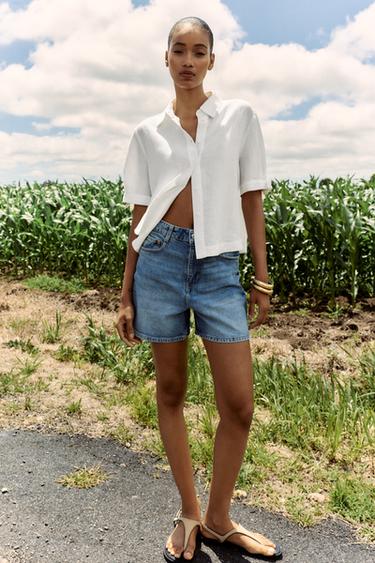 RAMIE TIE SHORT SLEEVE SHIRT - White by Zara