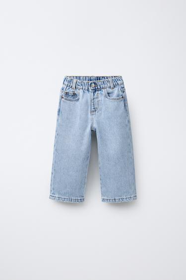 WIDE-LEG JEANS - Light blue by Zara
