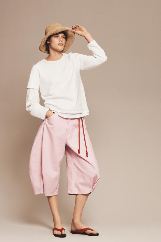 PLEATED BERMUDA SHORTS - THE ITEM ZARA WOMAN - Pink by Zara - Image 0