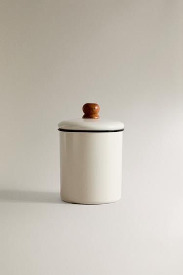 SMALL ENAMELLED JAR FOR PETS TREATS - Multicoloured by Zara - Image 0