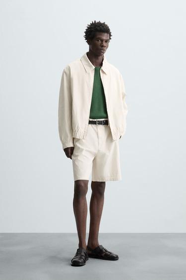 STRIPED TEXTURED JACKET - striped by Zara - Image 0