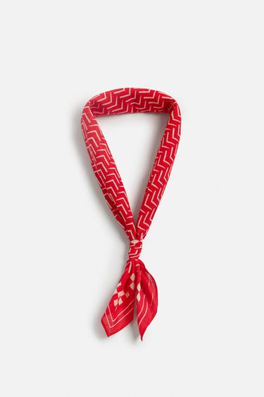 PRINTED BANDANNA - Red by Zara - Image 0
