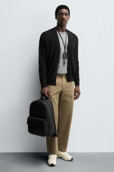 EMBOSSED BACKPACK - Black by Zara