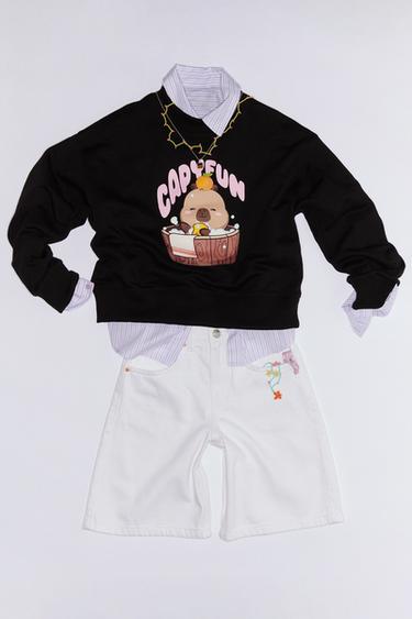 CAPYBARA CAPYFUN © PRINT T-SHIRT - Black by Zara