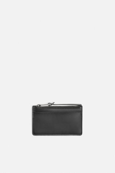 NAPPA LEATHER CARD HOLDER - Black by Zara