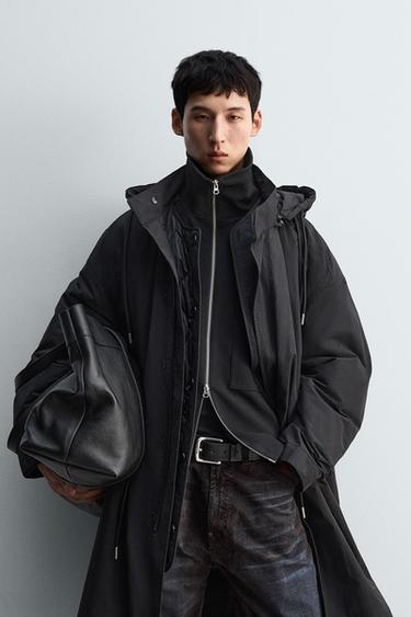 2-IN-1 DETACHABLE PARKA - Black by Zara