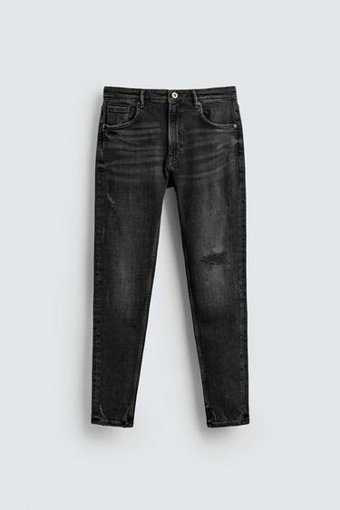 SKINNY FIT JEANS - Charcoal by Zara