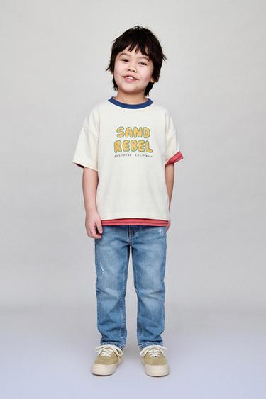 COMFORT STRAIGHT JEANS - Blue by Zara