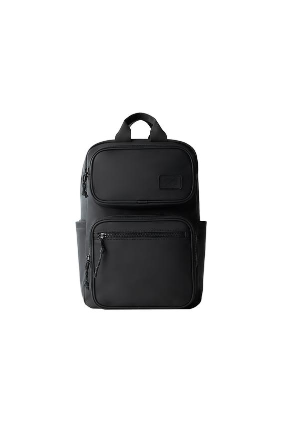 RUBBERISED BACKPACK - Black by Zara - Image 0