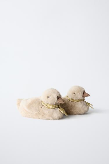 DUCKLING SLIPPERS - Brown by Zara