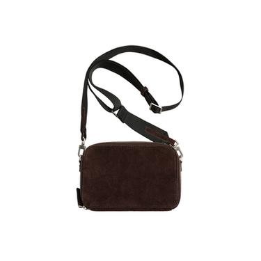 LEATHER CROSSBODY BAG - Brown by Zara