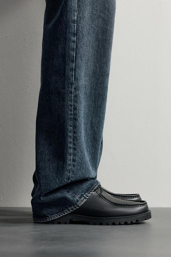 MOC TOE TRACK SOLE SHOES - Black by Zara - Image 0