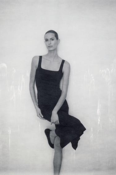 FITTED MIDI DRESS - Black by Zara