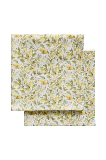 PACK OF LEMON NAPKINS (PACK OF 2) - Greens by Zara