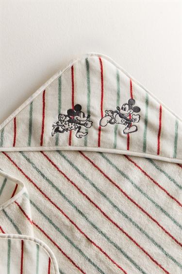 MICKEY & MINNIE ©DISNEY VELOUR HOODED TOWEL - Yellow by Zara