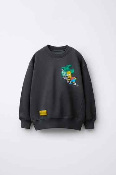 THE SIMPSONS ™ MATT GROENING PRINTED SWEATSHIRT - Grey green by Zara