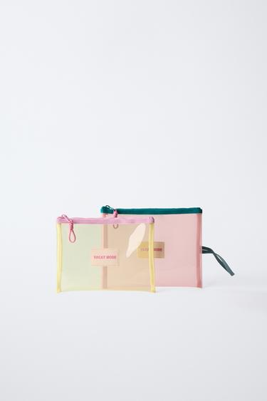 PACK OF BEACH BAGS - Pink by Zara - Image 0