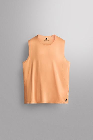 RUNNING TANK TOP - Orange by Zara