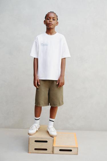 SLOGAN PRINT T-SHIRT - White by Zara