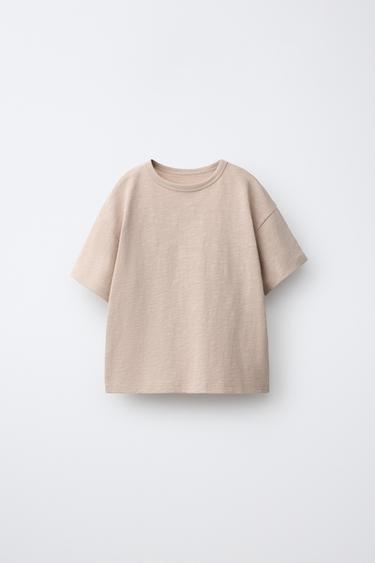 PLAIN T-SHIRT - camel by Zara