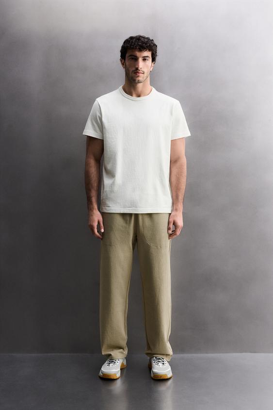 RELAXED FIT HEAVYWEIGHT T-SHIRT - White by Zara - Image 0