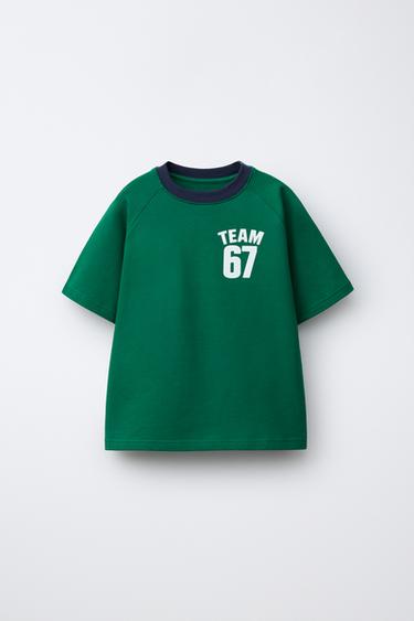 TEAM SIX SEVEN PRINTED T-SHIRT - Green by Zara