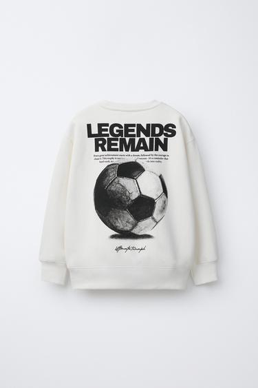 FOOTBALL SWEATSHIRT - Ecru by Zara