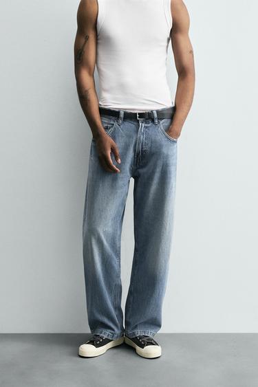 BAGGY FIT JEANS - Mid-blue by Zara