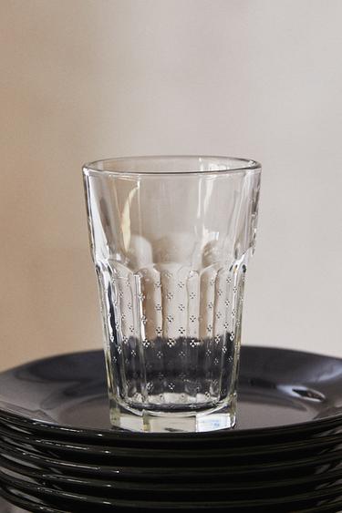 RAISED DESIGN GLASS TUMBLER - 990 by Zara