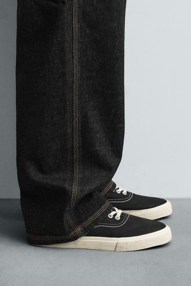 FABRIC TRAINERS - Black by Zara - Image 0