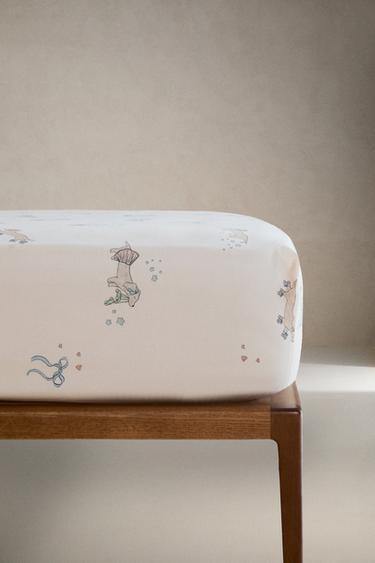 CHILDREN'S SKATER DOG FITTED SHEET - Multicoloured by Zara