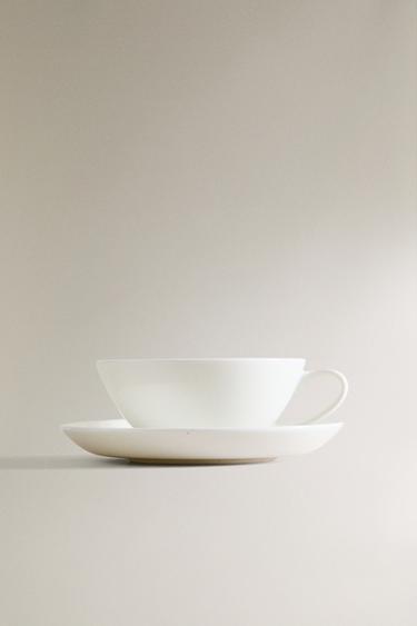 BONE CHINA MUG - White by Zara - Image 0