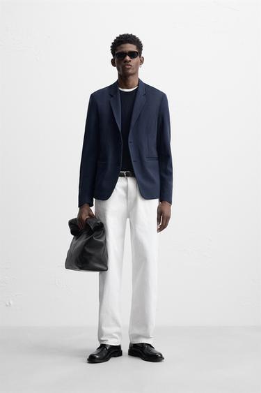 COMFORT SLIM FIT BLAZER - Blue by Zara