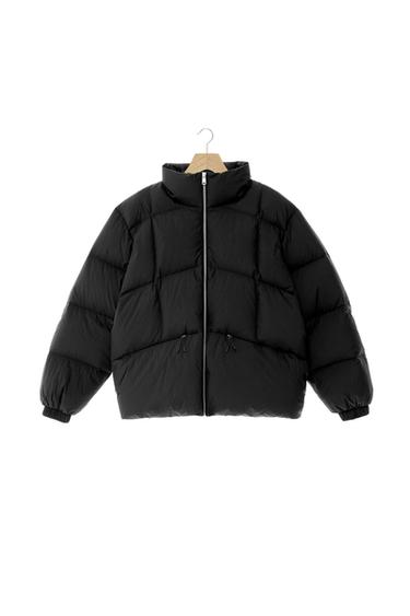 100% FEATHER DOWN PUFFER JACKET - Black by Zara