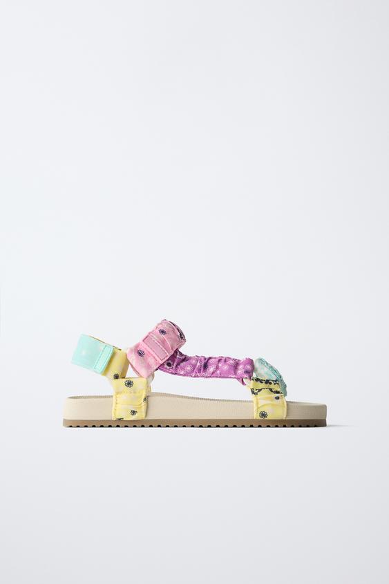 TECHNICAL PAISLEY SANDALS - Multicoloured by Zara - Image 0