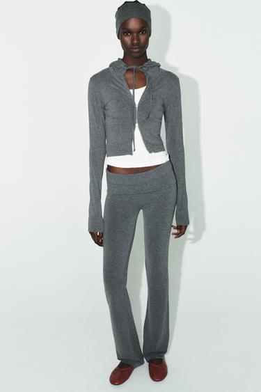 CROPPED SEAMLESS SWEATSHIRT - Grey marl by Zara
