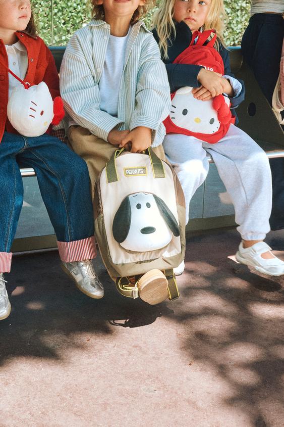 SNOOPY PEANUTS™ BACKPACK - Khaki Green by Zara - Image 0