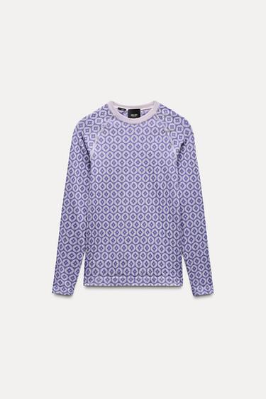 SKI COLLECTION THERMOLITE® THERMAL JACQUARD T-SHIRT - Lilac by Zara - Image 0