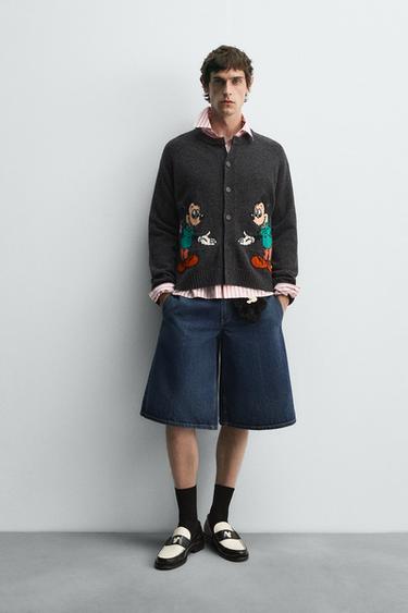 DENIM BERMUDA JORTS HARRY LAMBERT FOR ZARA X DISNEY - Indigo by Zara - Image 0