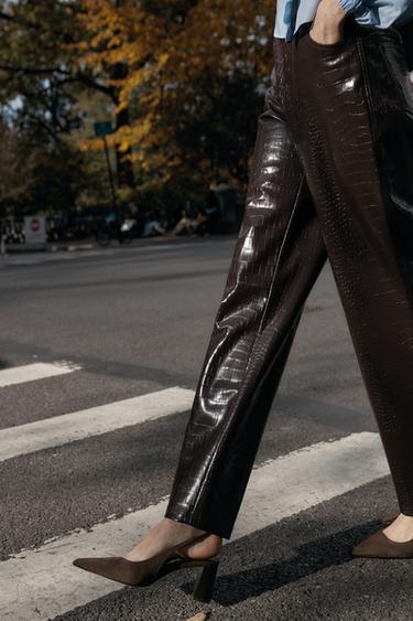 SLINGBACK HEELS - Brown by Zara