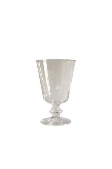DRAGONFLY TRANSFER WINE GLASS - White by Zara
