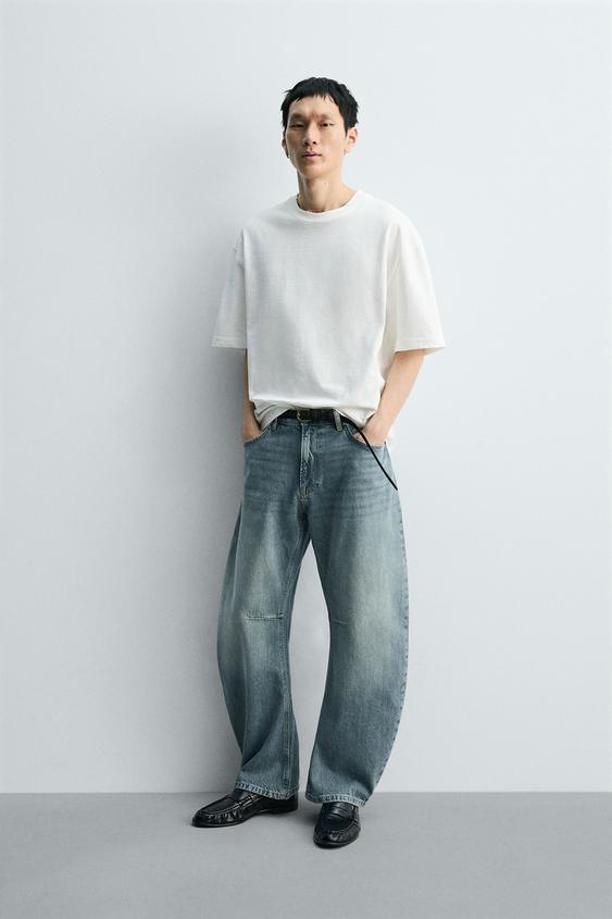 WASHED SLUB KNIT T-SHIRT - White by Zara - Image 0
