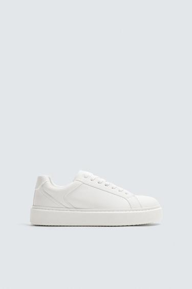 MONOCHROME CHUNKY TRAINERS - White by Zara